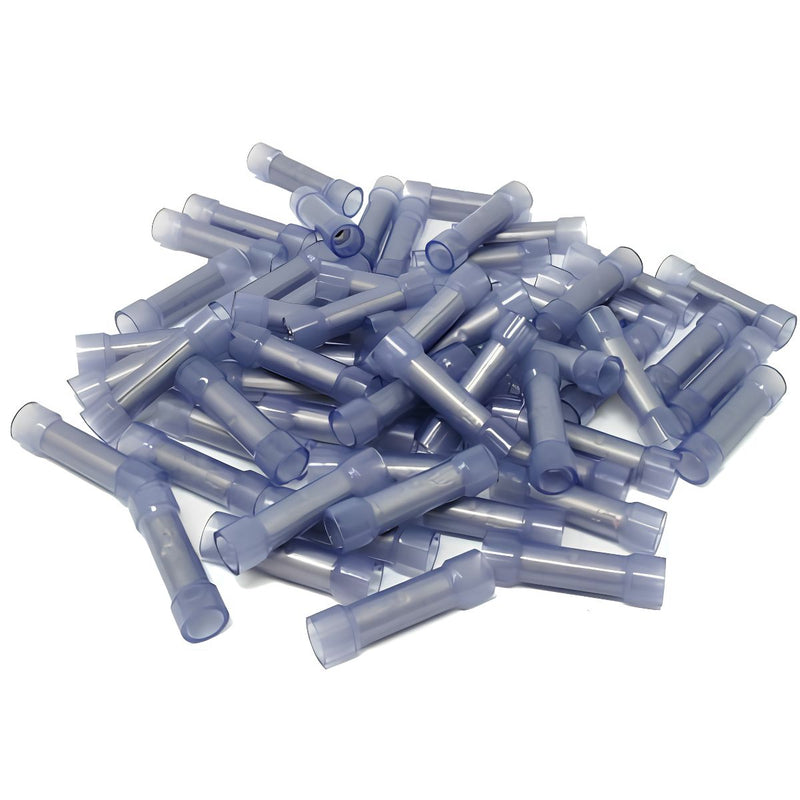 Metra Butt Crimping Connectors Blue Nylon 100 Pack Metra Install Bay 16-14 BNBC