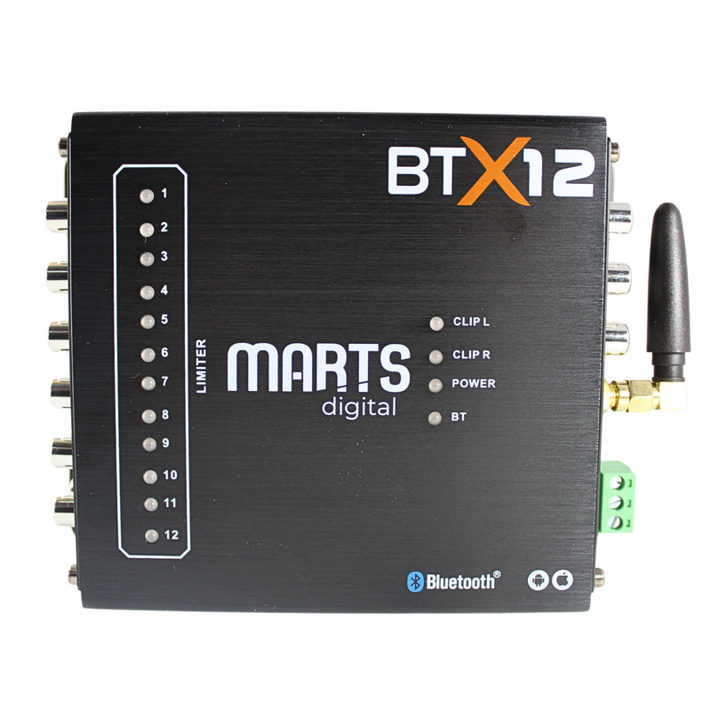 Marts Digital 4v 6 Input /12 Output Channels Bluetooth Android/iOS BTX12 DSP