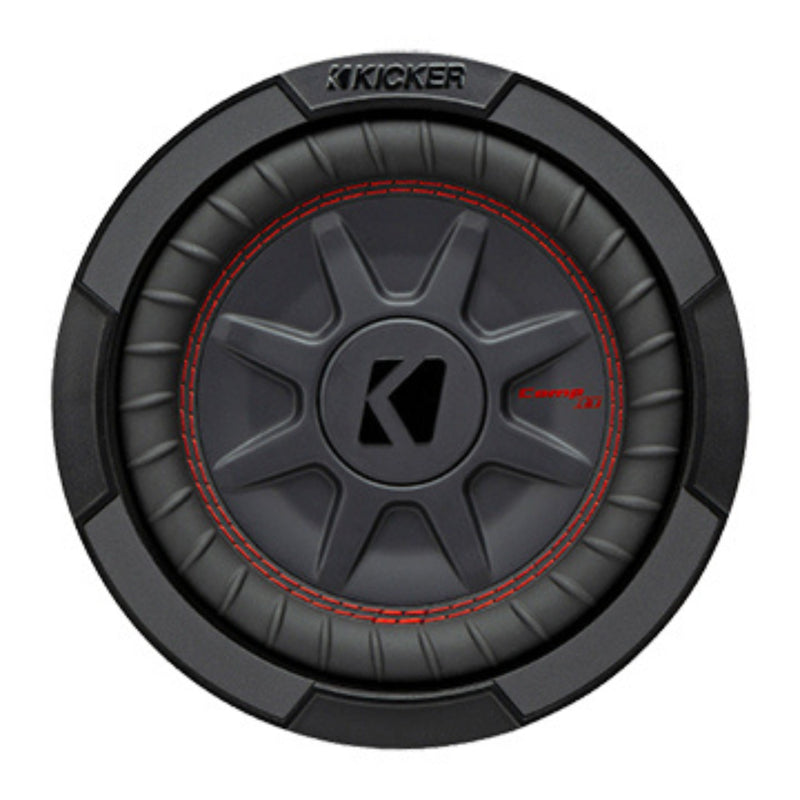 Kicker CompRT Series 8" Dual 2-Ohm Voice Coil Subwoofer 600-Watt Peak 48CWRT82
