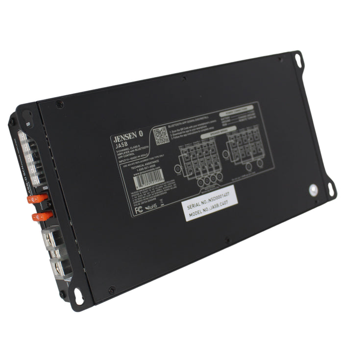 Jensen 5-Channel 815 Watts Class D RGB Amplifier w/ Bluetooth App Control