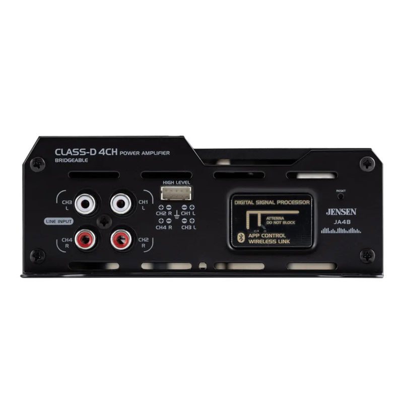 2 Pairs of 6.5" 50W RMS 4-Ohm JS65T Speakers w/ 4 channel 740W RGB Amplifier