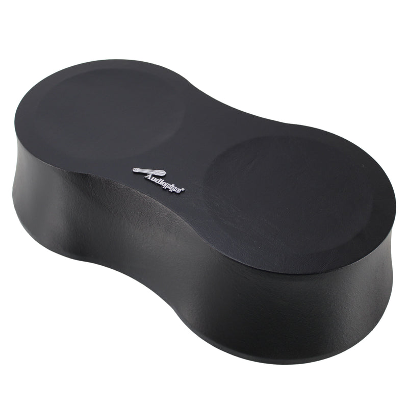 Dual 6" Wood Vinyl Covered  Rear Deck Speaker Pod - Black