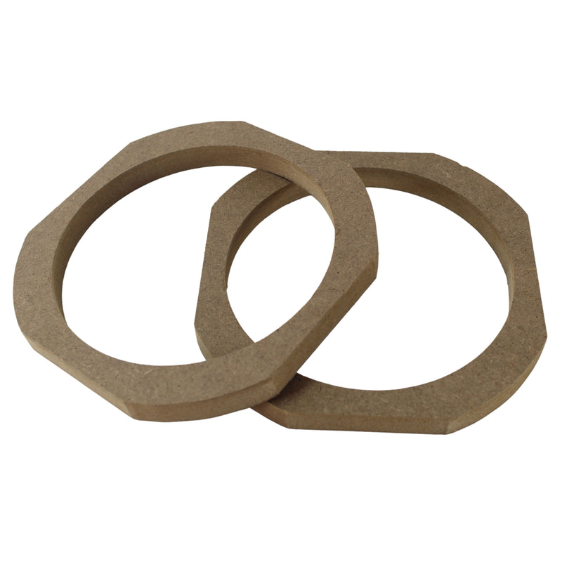 Pair of Customizable Universal 5.25 inch MDF Wood Speaker Rings