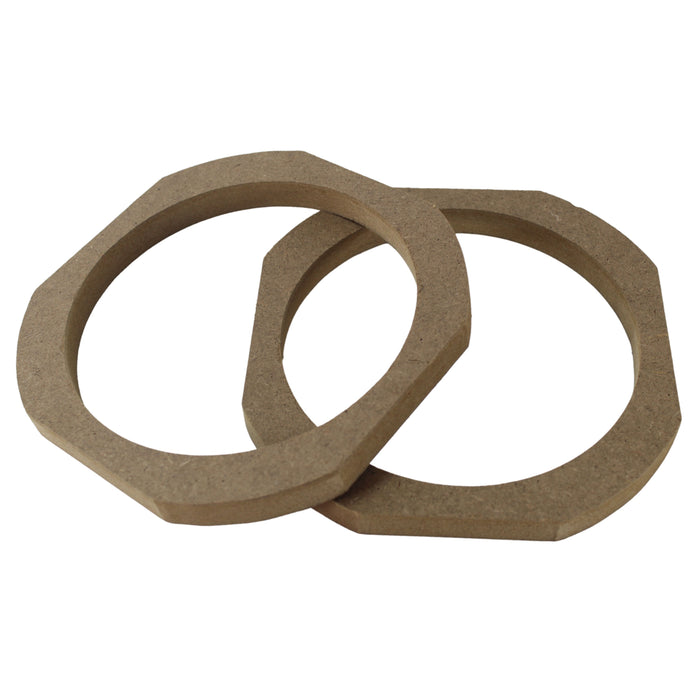 Pair of Customizable Universal 5.25 inch MDF Wood Speaker Rings