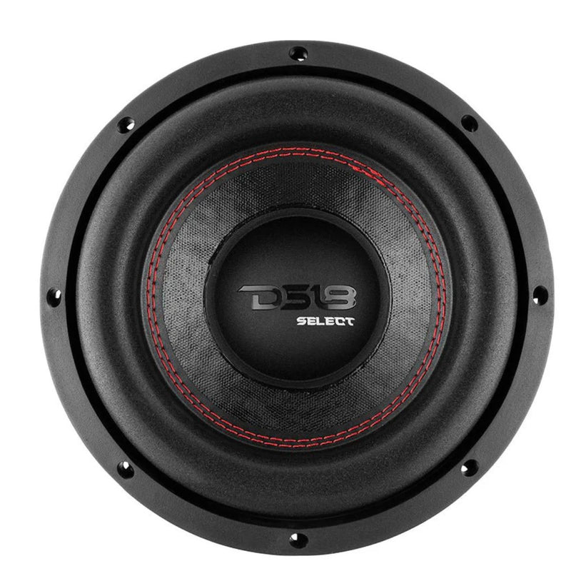 DS18 Select Series 8" 200W RMS 4-Ohm Single Voice Coil Car Audio Subwoofer SLC8S