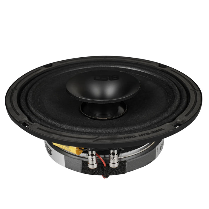 DS18 8" 2-Ohm 200W RMS Hybrid Slim Loudspeaker w/1" Compression Driver Horn