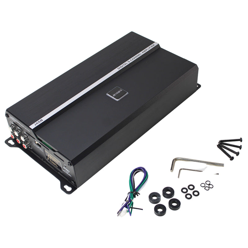 Jensen 5-Channel 815 Watts Class D RGB Amplifier w/ Bluetooth App Control