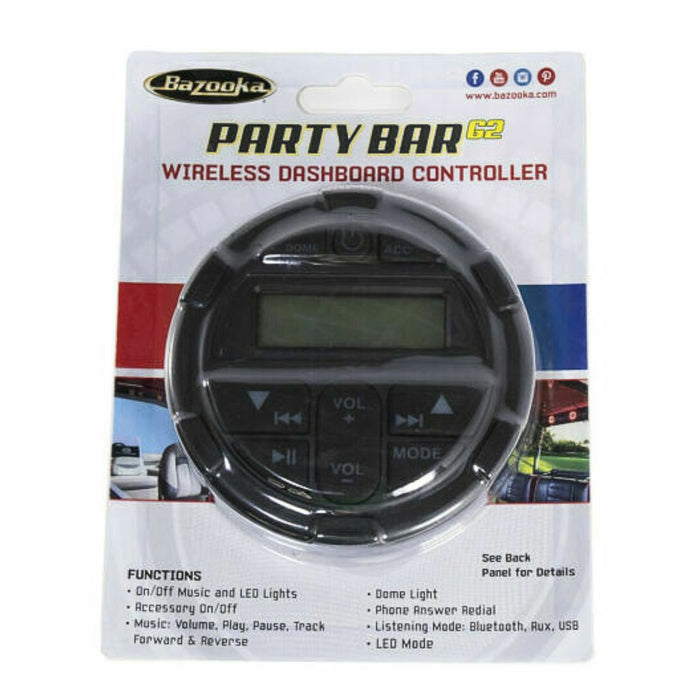 Bazooka G2 Wireless Dash Controller for Off-Road BT Party Bar Sound Systems
