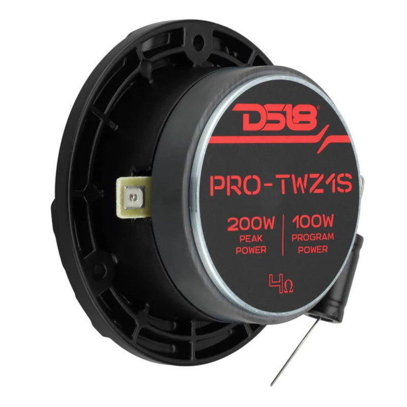 3.8" 50W RMS 4 Ohm Super Bullet Tweeter Shallow Mount Pair DS18 PRO-TWZ1S