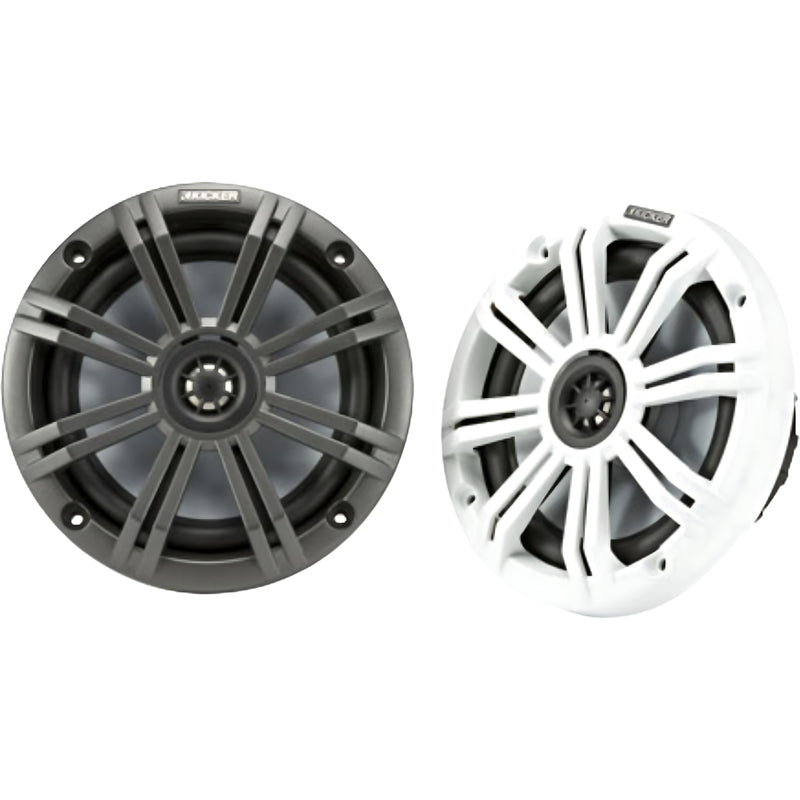 Kicker 6.5" 65W RMS 4-Ohm 2-Way Coaxial Marin KM Series E Speakers / 45KM654