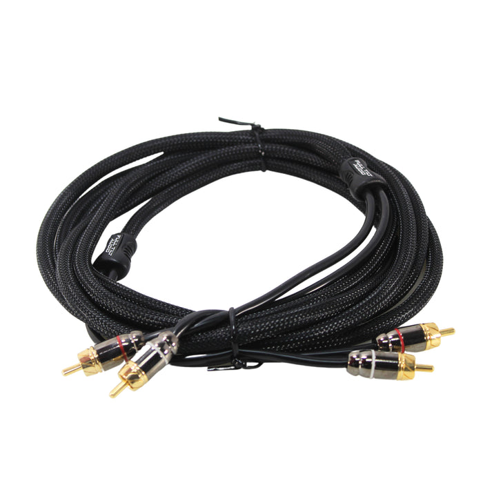 Full Tilt Audio HQ Series 10FT RCA Gold Plated Tip 2 channel Cable FT-RCA10.0-HQ