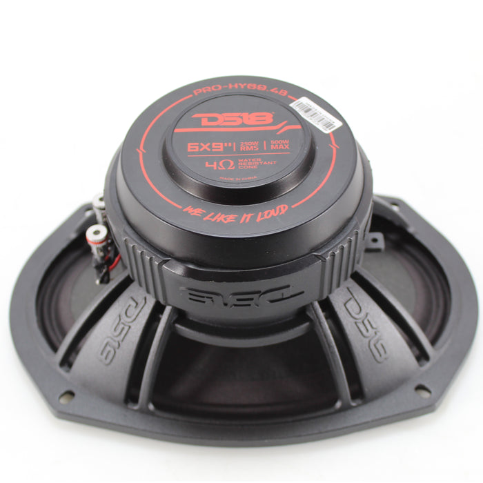 DS18 6x9 500W 4-Ohm Hybrid Mid-Range Loudspeaker PRO-HY69.4B OPEN BOX