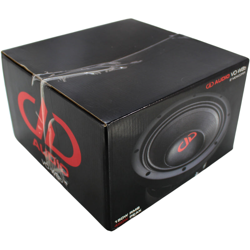 DD Audio VO-W Series 8" 150W RMS 4-Ohm SVC Voice Optimized Midwoofer / VO-W8B-S4