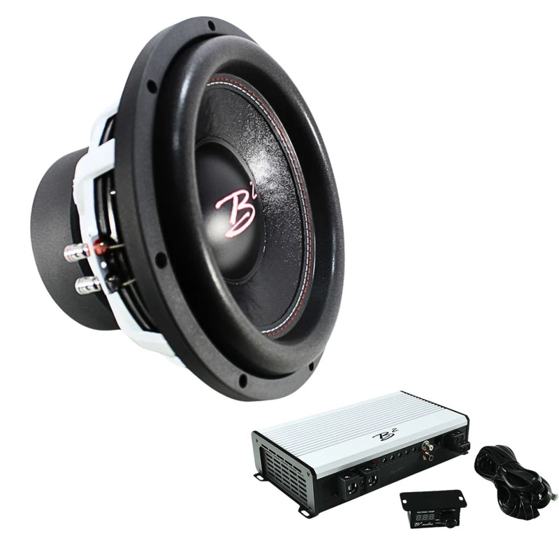 B2 Audio RIOT V3 12" 1000W RMS Subwoofer with RAGE 3500 Amp