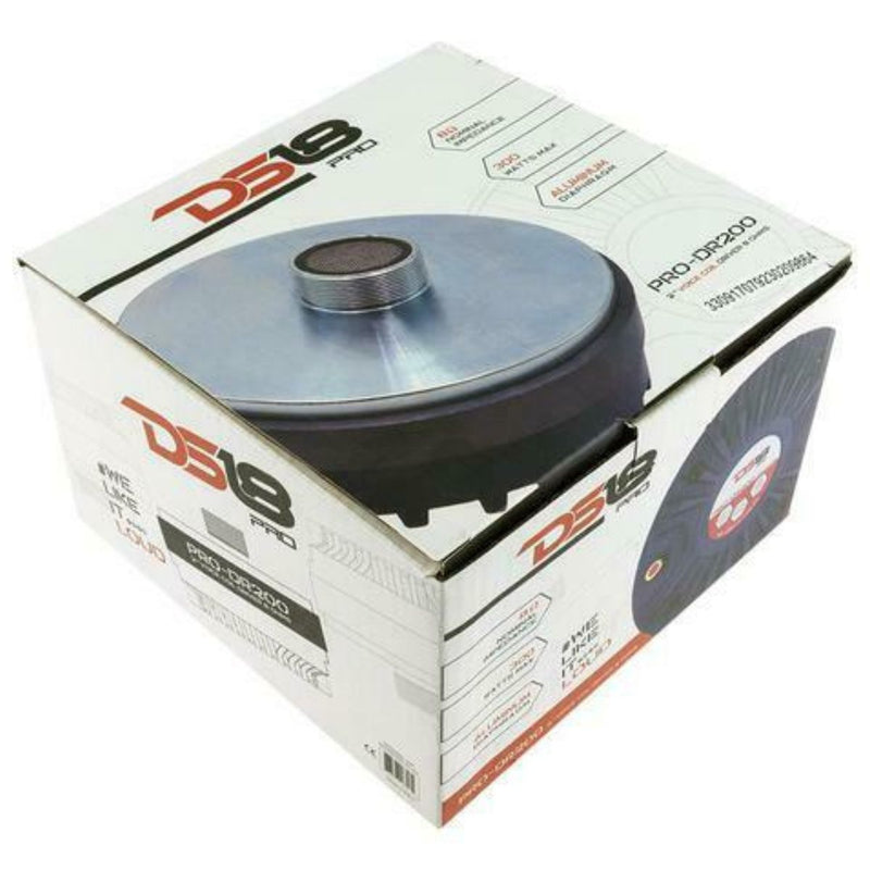 DS18 2" Aluminum Voice Coil Bolt-On Compression Driver 100W RMS 8 Ohm PRO-DR200