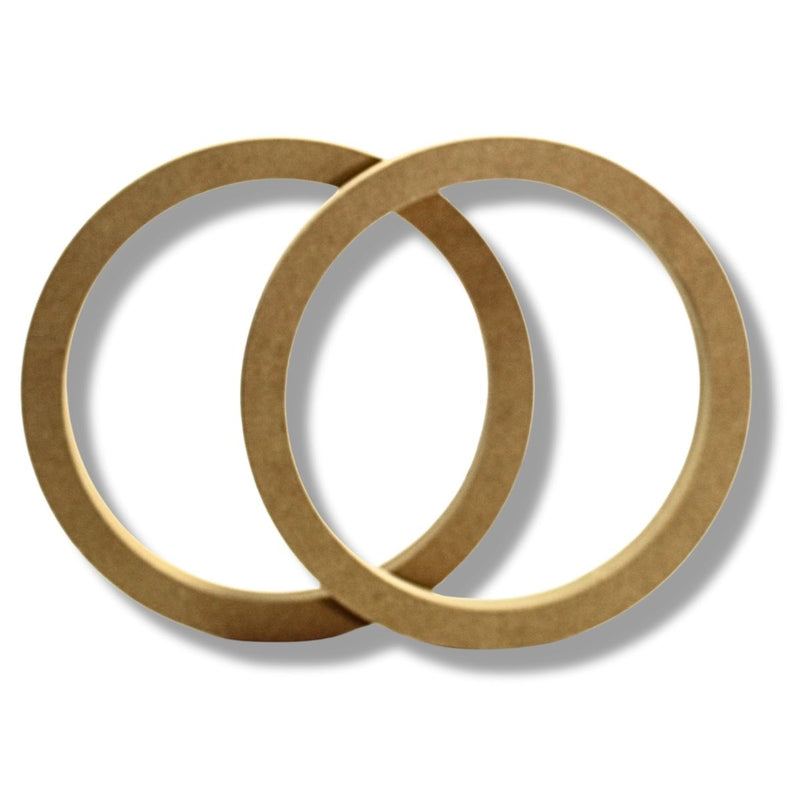 1 Pair High Quality MDF Car Stereo Speaker Spacer Rings 8" x 3/4" Universal Fit