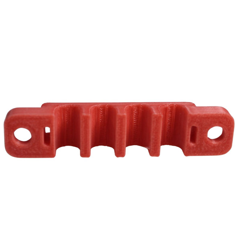 8 Gauge Cable Management Wire Comb Quad Slot Can Use w/ Cable Tie Red/Black