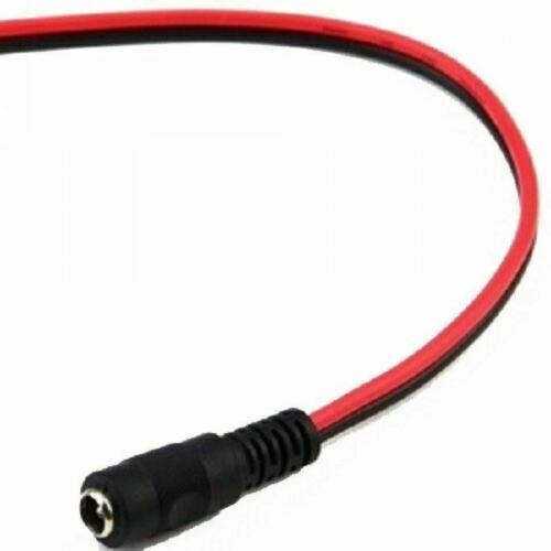 50 pcs Female Pigtails DC Power Connectors Plug Lead Cord for DVRs CCTV Cameras