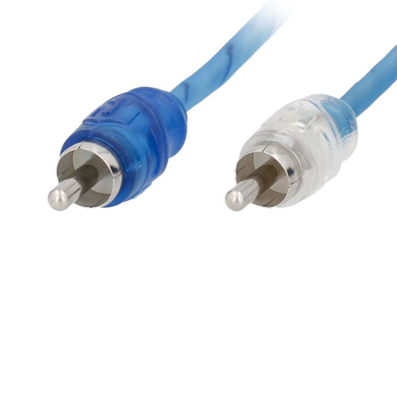 2 Pack of 20ft 2 Channel Twisted Raptor RCA Car Audio Cable Compact Tip R2RCA20
