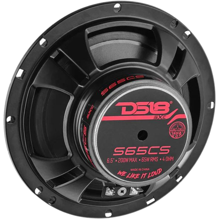 6.5" 65W RMS 4-Ohm 2-Way Component Speaker Set DS18 SELECT Series / DS-S65C