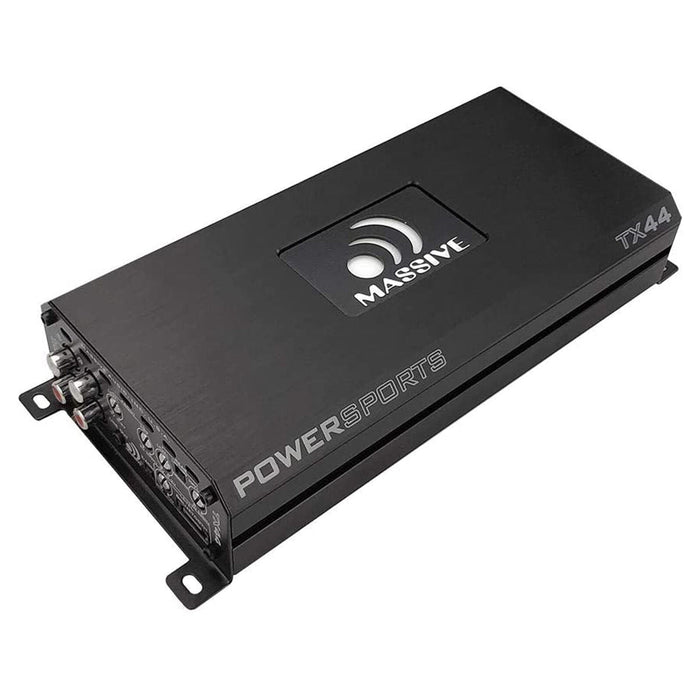 Massive Audio Trident 960W 4 Channel Bluetooth Full Range Marine Amplifier TX44