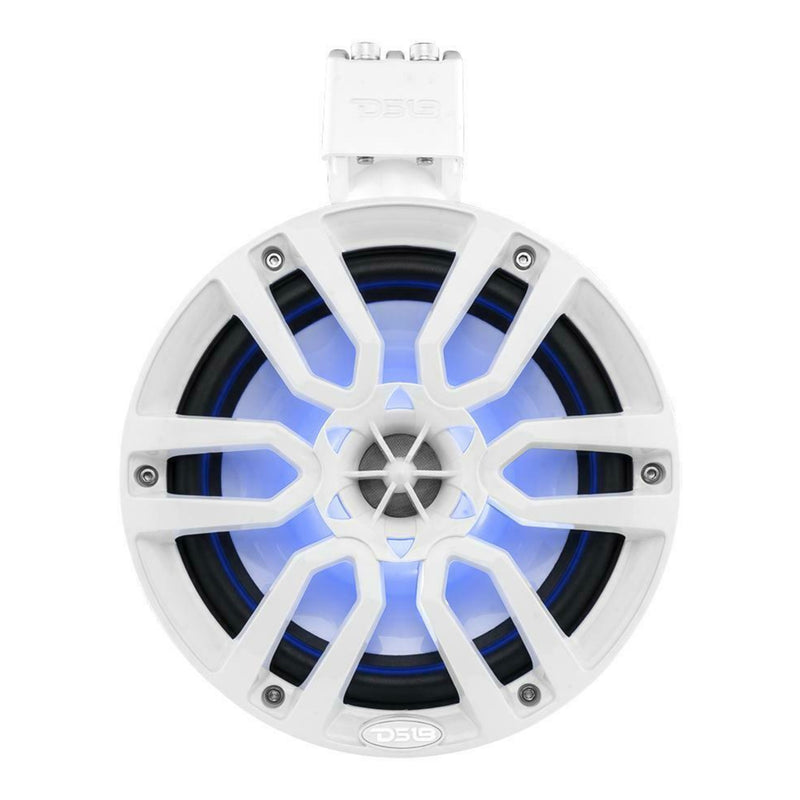 8" Marine RBG Tower Speaker Pair w/Mounting tube for Bronco 6th Gen White DS18