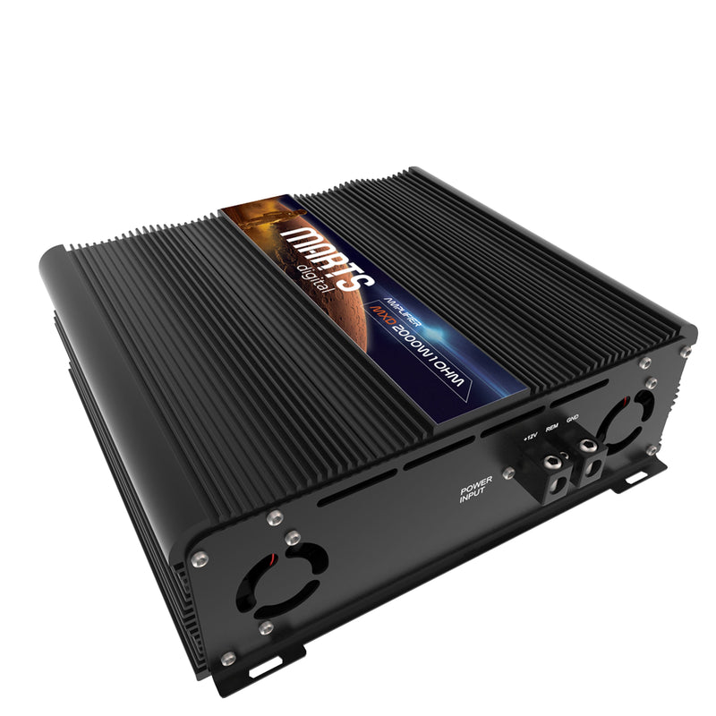 Marts Digital Monoblock Amplifier Full Range Class D 2000 Watts 1 ohm MXD-2000-1