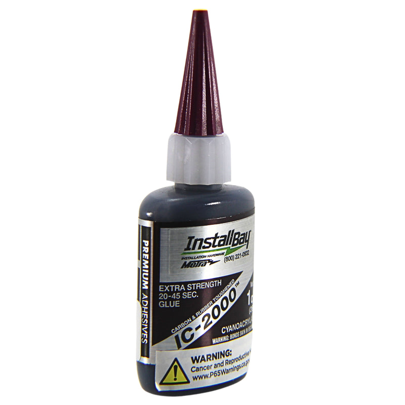 20-45 Sec 1 oz Rubber-Toughened CA Glue Adhesive Black Metra IC-2000