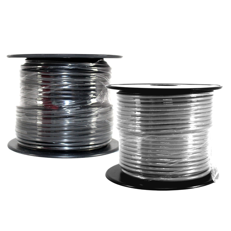 14 GA 100 FT Gray Black Stranded Spools of CCA Primary Power Ground  Wire Cable