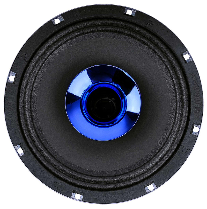 Audiopipe 8" 200W RMS 4 Ohm Blue Eye Candy Compression Horn Midrange Coaxspeaker