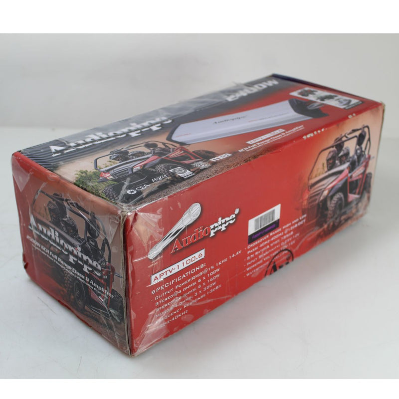Audiopipe 1100W RMS 6Ch Class-D Full Range Marine Amplifier APTV-1100.6 OPEN BOX