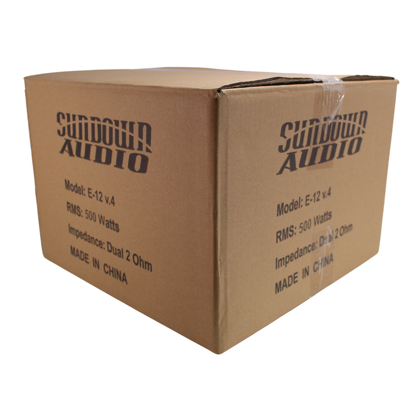 Sundown Audio 1500W Peak Dual 2 Ohm VC E Series V.4 12" Subwoofer E-V.4-12-D2