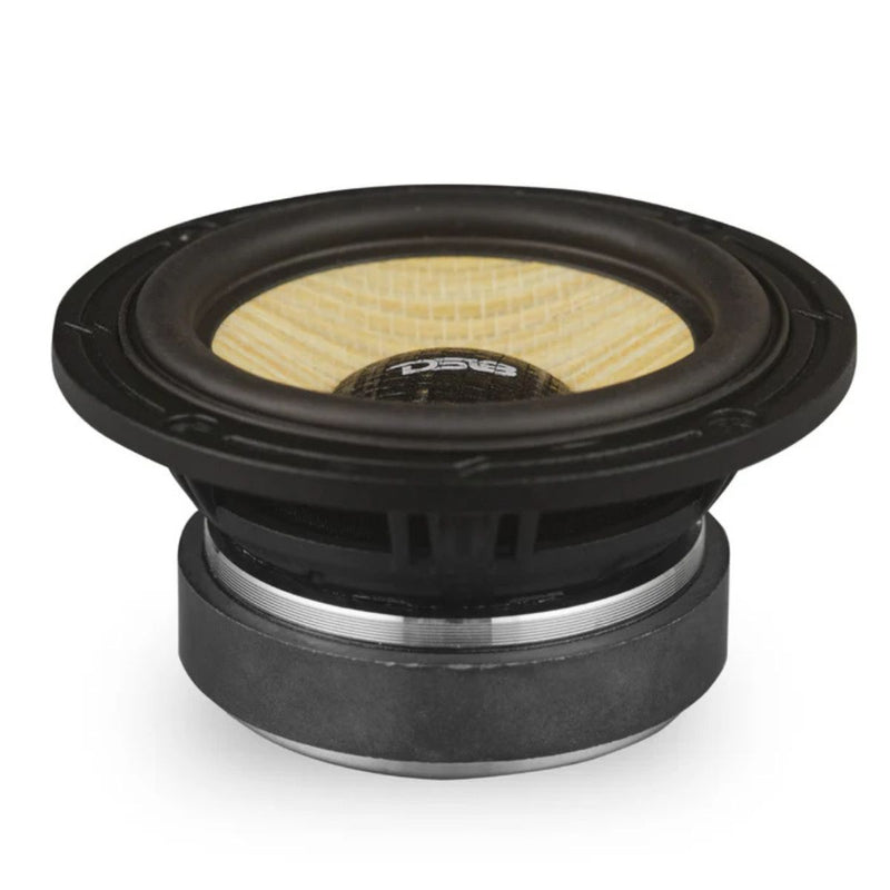 6.5" 150W RMS 4-Ohm DS18 DXQ6C3 3-Way Component Speaker Set Yellow Straw Cone
