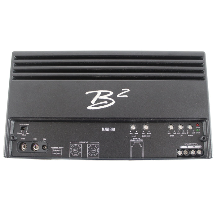 B2 Audio MANI 600 Watt 1-Ohm Class D High Efficiency Compact Mono Bass Amplifier
