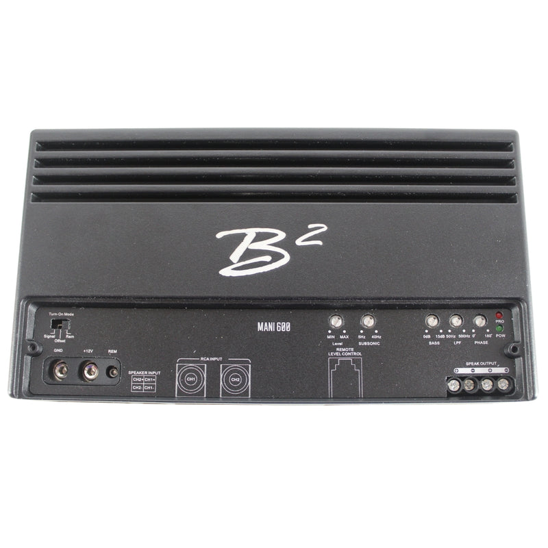 B2 Audio DVPE212 1000W Loaded Dual 12" Subwoofer Enclosure w/ Mono Amplifier