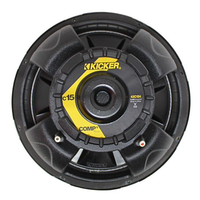 Kicker COMP Series 15" 4 Ohm SVC Subwoofer 500 Watt Peak 43C154