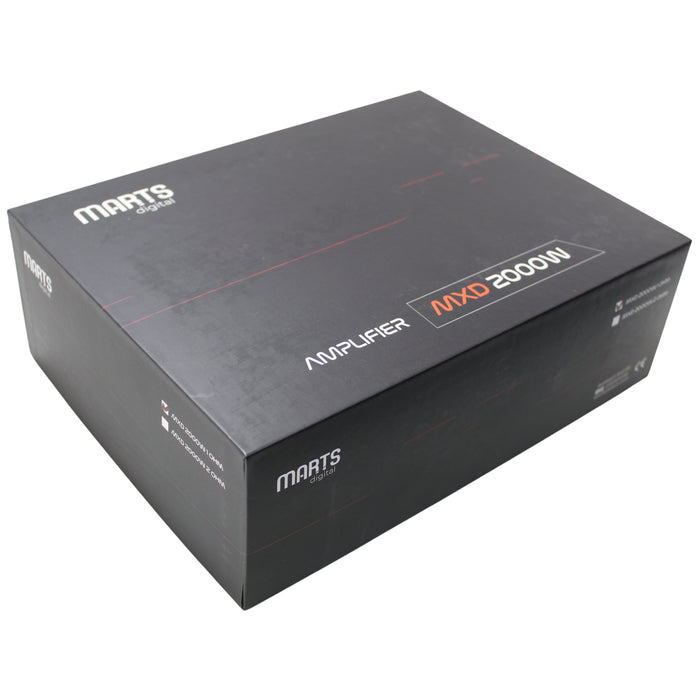 Marts Digital MXD Series Monoblock 2K 1 Ohm Full Range Amplifier MXD-2000-1-V2