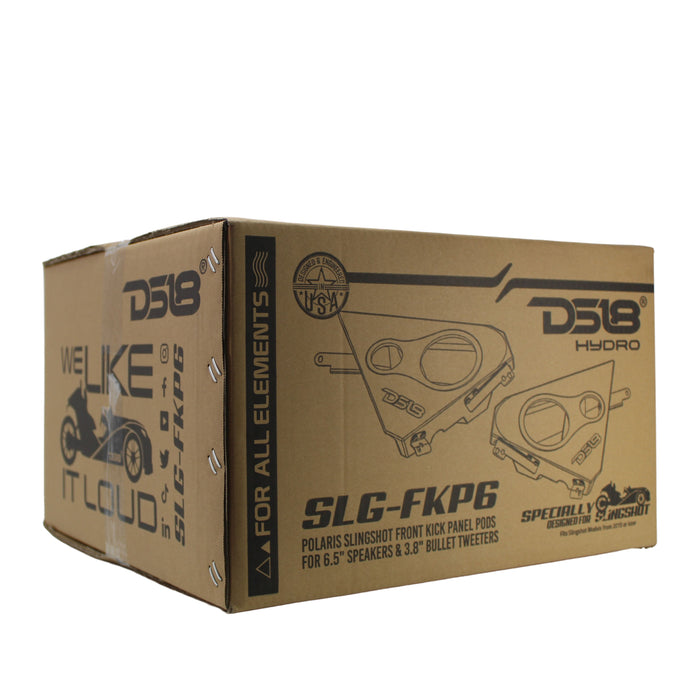 DS18 Slingshot Front Kick Panel 6.5" Empty Enclosure Pair  DS-SLG-FKP6