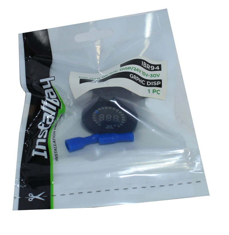 Flush Mount 24V Digital Voltage Meter With Graphic Display IBR94