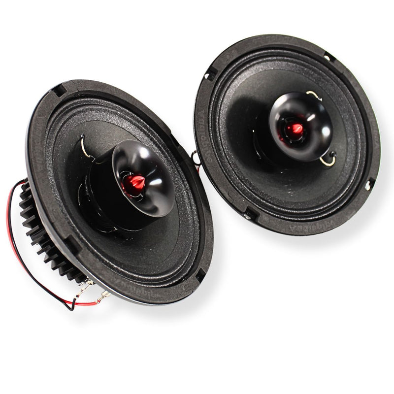 8" 150W RMS 4-Ohm NEO Hybrid Coaxial Loudspeaker Pair W/1" Tweeter AP-APMB-CX800