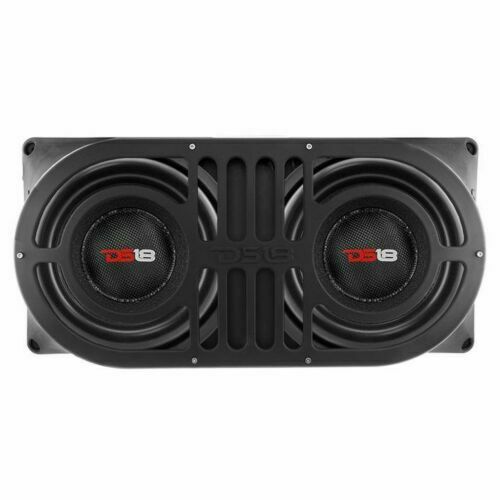 Dual 10" Jeep Subwoofer Enclosure Box Shallow Unloaded JK, JKU, JL DS18 RGB
