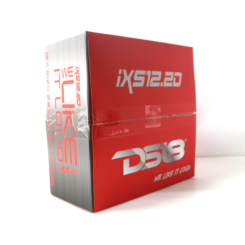 DS18 12" 800 Watt RMS Dual 2 Ohm Shallow Mount Fiber Glass Subwoofer IXS12.4S