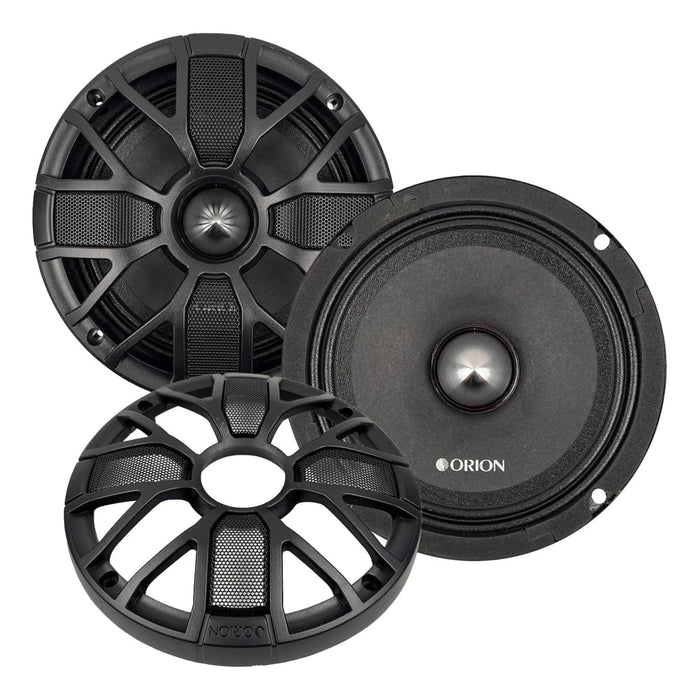 6.5" 300 Watt RMS 4-Ohm Slim Midrange Car Audio Speakers Orion XTR Series Pair