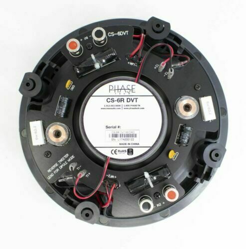 Phase Tech 6.5" 100W Home In-Ceiling Speakers Dual Input Stereo CS-6R-DVT