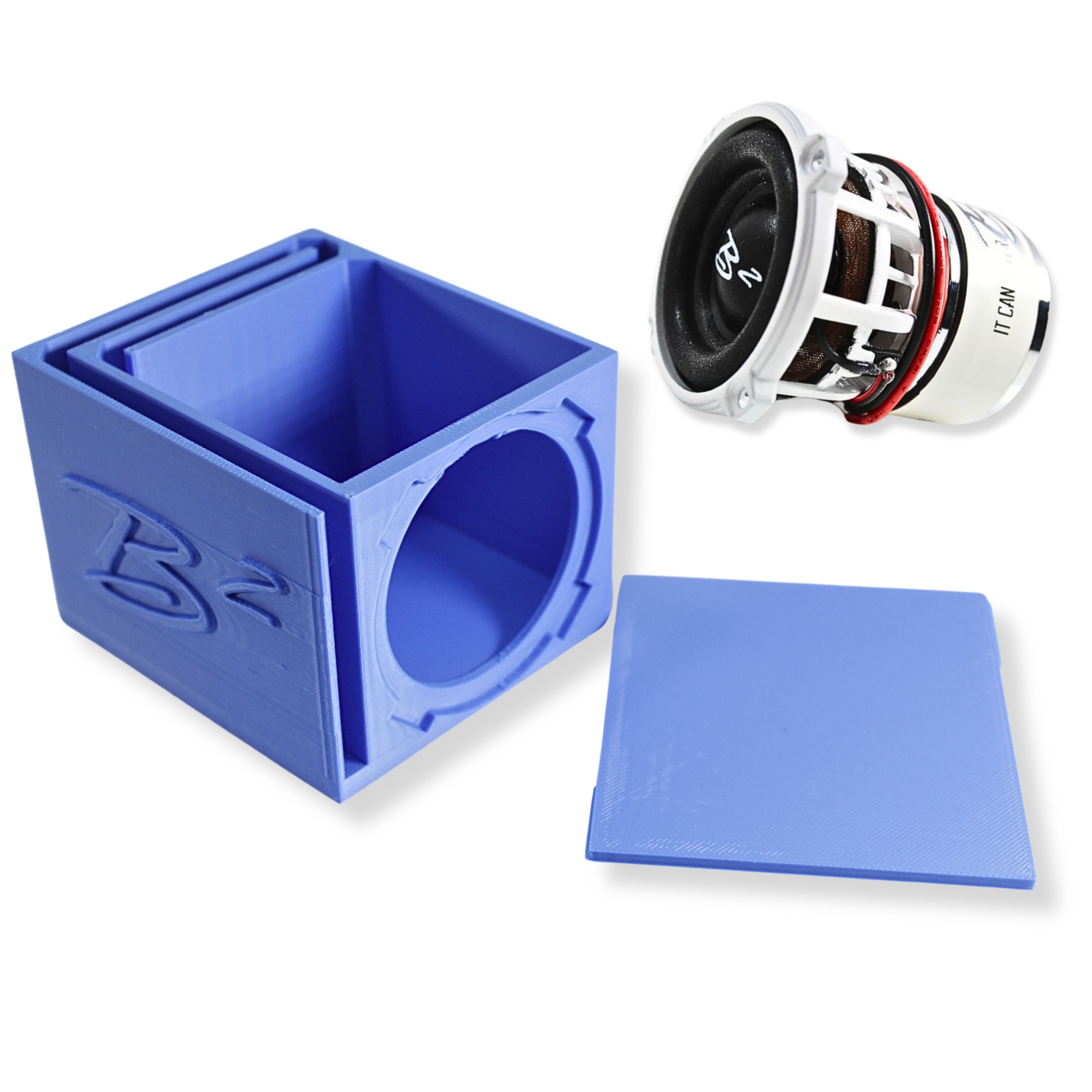 Single Ported Subwoofer Box Enclosure w/ 1x B2 Audio Rampage RC2 2