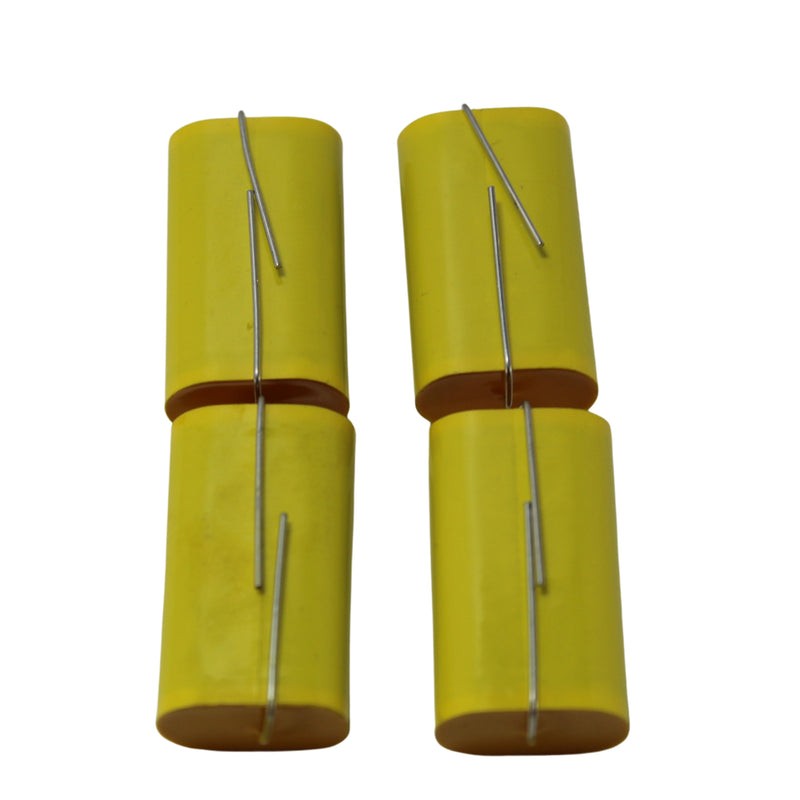 Two Pairs of 4.7 Microfarad Bass Blocker 200V Metalized Film Capacitors