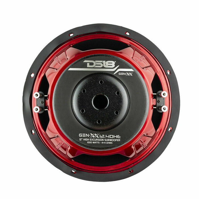 DS18 12" 1000 Watts High Excursion Subwoofer Dual Voice Coil 4-Ohm GEN-XX12.4DHE