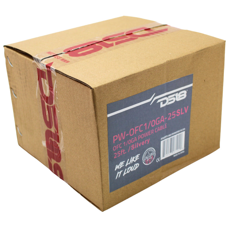 DS18 Ultra Flex 100% OFC 0GA Ground Power Wire Silver Lot Cut By The Foot