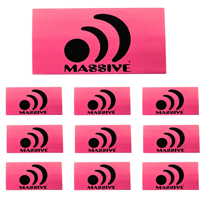 0 Gauge 3:1 Heat Shrink with Massive Audio Logo 10 Pack Red