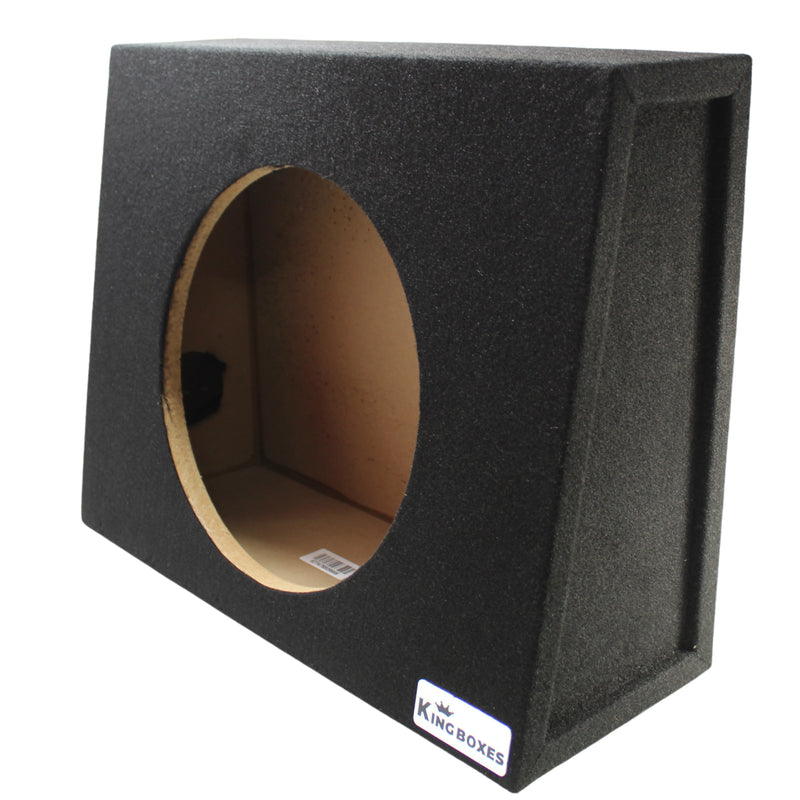 King Boxes 12" Single Sealed Wedge Style Carpeted Truck Subwoofer Enclosure